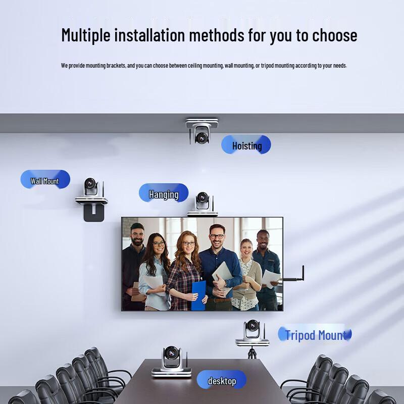 Hongshid 4K Wireless Video Conference Camera with Optical Zoom (CN version)
