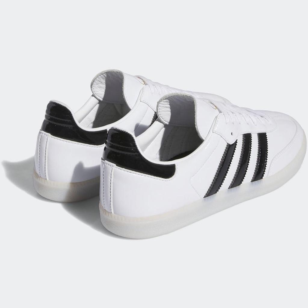 Adidas Dill Samba Patent Leather Size Japan Shoes, White/Core Black/Gold Metallic, IE5158, 26.0cm,