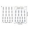 Французский маникюр Полоски Формы для ногтей Бахрома Направляющие Наклейки Руководства по созданию волнистых линий для дизайна ногтей Наклейки Трафаретные полоски Инструменты для ногтей
