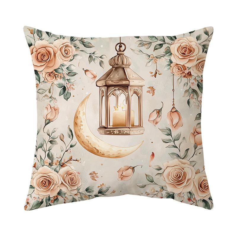 Наволочка с принтом Золотая Луна, супермягкий короткий плюш, ретро, для домашнего дивана, декоративная наволочка