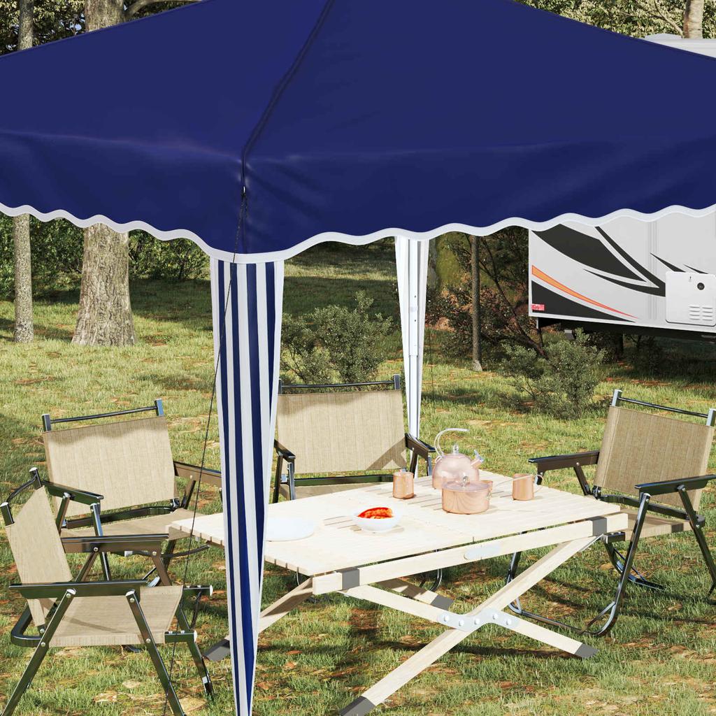 Pop up Party Tent 288 x 288 x 245 cm Blue Oxford Fabric