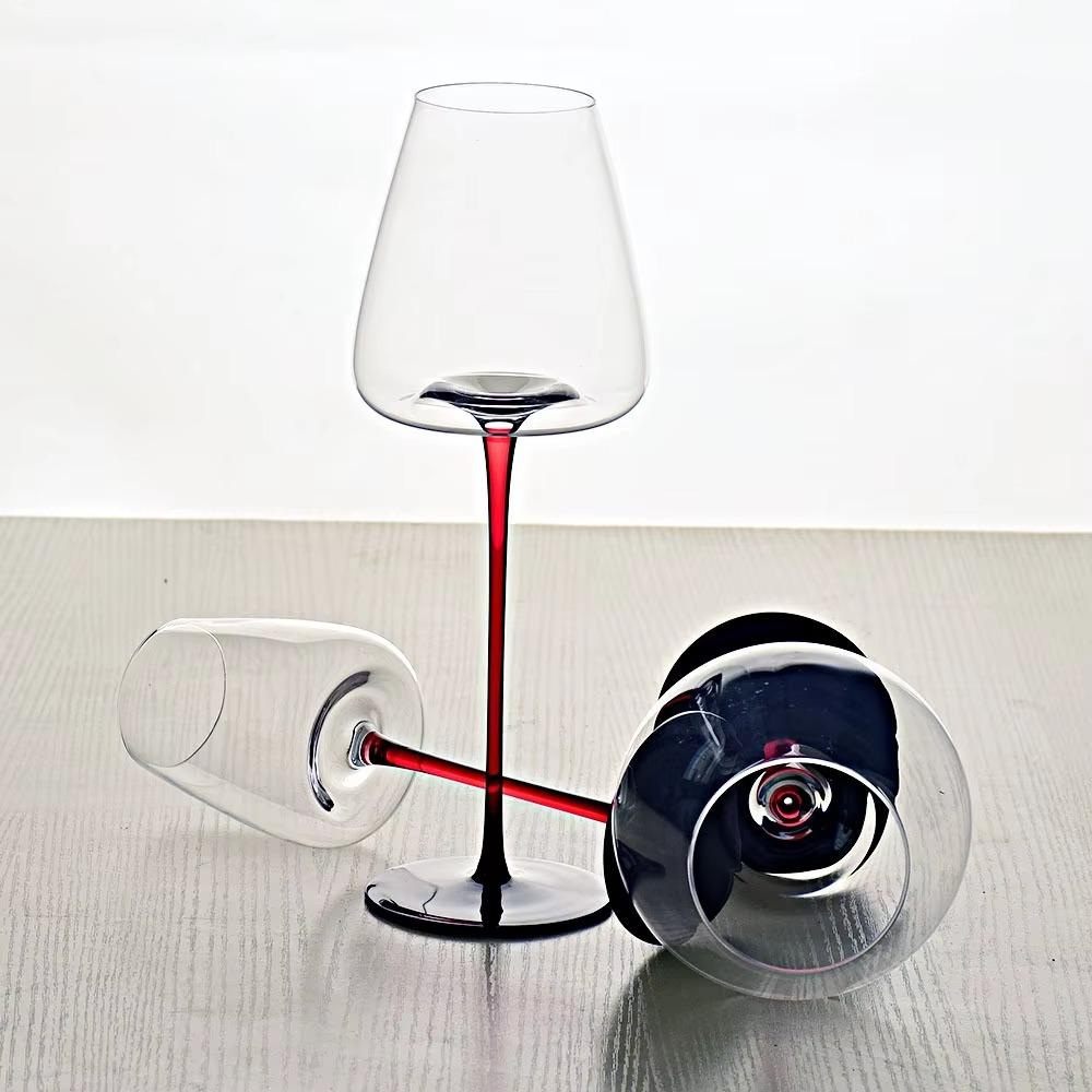 2pcs Hand-blown Crystal Red Wine Glasses Red Holder Red Wine Cup Luxury Champagne Goblet Event