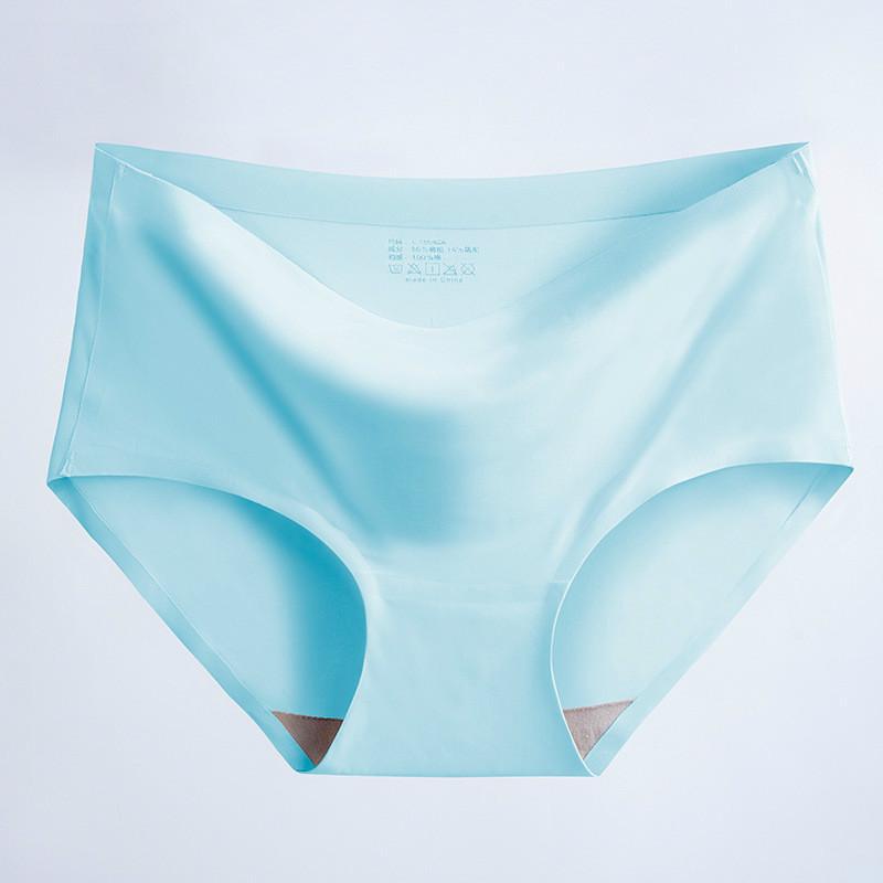 Women's Fashion Seamless Elastic Underwear Breathable Quick-Dry Ice Silk Panties Briefs Comfy High Quality