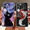 Silicone Case For Vivo Y19s V2419 Cover Lovely Cat Butterfly Cartoon Soft Back Protective Shell For Vivo Y19s 4G Y 19s TPU Coque
