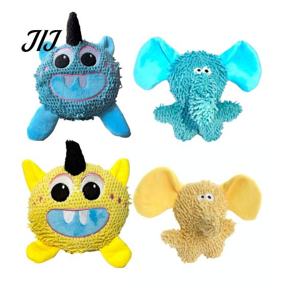 Plush Toys for Small Medium Pets Cute Monsters Squeaky Pet Toy, Dog Molar Interactive Cat Self Play Anxiety Relief Toy Dogs Cats
