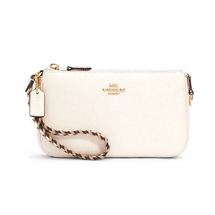 Coach Nolita 19 Lock Stitch Leather Mahjong Bag Women Handbag White C4233-IMSUT
