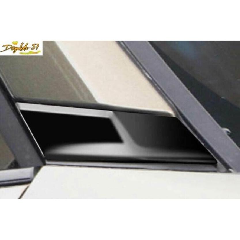 Black Fiber Exterior Window A-Pillar Trim For Corolla Cross - 2PC New