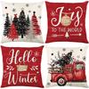 Christmas Pillow Cover Christmas Home Decoration Sofa Pillow Living Room Pillow Cover
