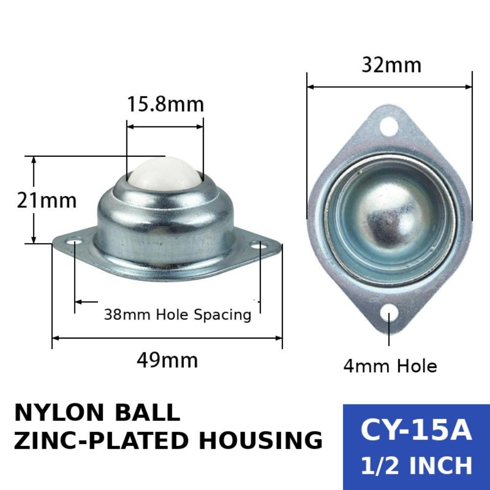 1Pcs CY-15A CY-25A Swivel Ball Caster Wheel For Machinery Trolleys Furniture Tool Cabinets