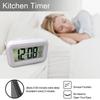 Electronic Table Clock, Mains and Battery Powered, Night Light, Silent, with Snooze Function