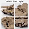 1:36 Модель основного боевого танка Leopard 2 Игрушка Сплав Литой под давлением Внедорожные танки Версия со спреем Модели Коллекционная ценность Детские подарки