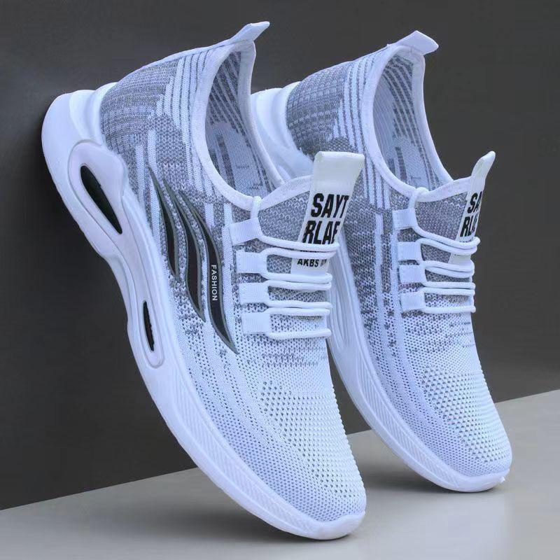 Lazy shoes men's shoes are light and breathable in summer, thin mesh shoes are breathable and soft-soled sports and leisure shoes.