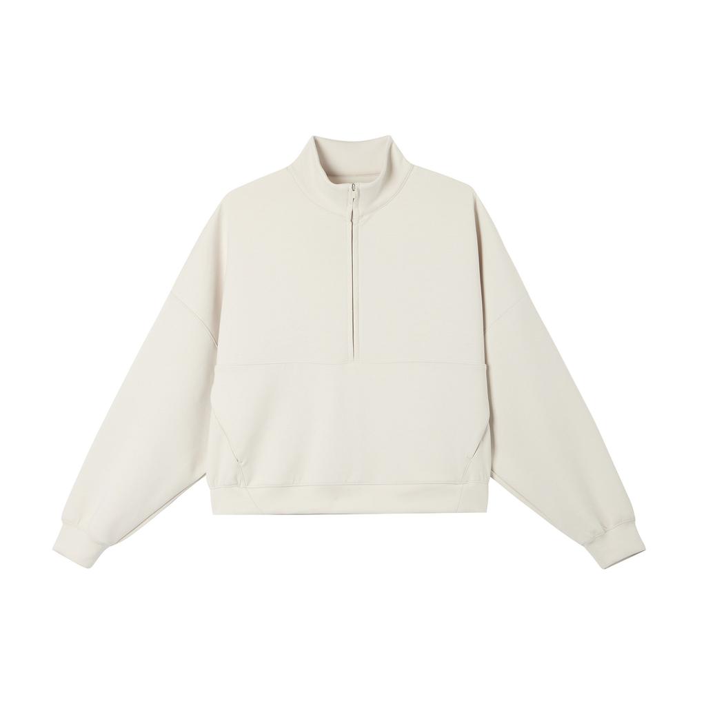 Nike 24.7 Невероятно мягкий женский топ с полумолнией Dri-FIT Oversized Светло-древесно-коричневый Светло-железный HQ8189-104