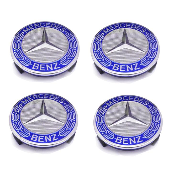 YDC4 Car Styling Wheel Center Covers Hub Caps Cover Emblem Stickers for Mercedes Benz W203 W204 W168 W176 CLA CLK CLS W124 W205 W211