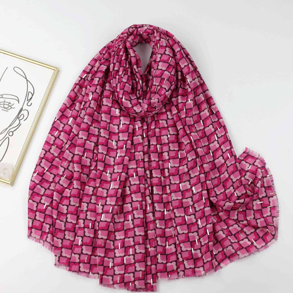 2024 Весна и Осень Зима Новый Хлопок И Конопля Длинный Тонкий Шарф Путешествия Универсальный Солнцезащитный Теплый Шаль Для Женщин