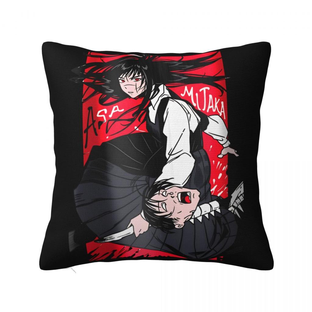 Yoru Chainsaw Man War Devil Pillow Covers Car Asa Mitaka Cushion Cover Cool Home Decoration Pillow Cover 40*40