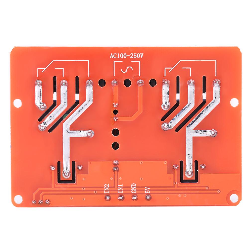 30A High Power 2, Channel Relay Module, Easy Control, Screw Terminals, Trigger Control Relay, AC 100V, 250V, Mounting Holes