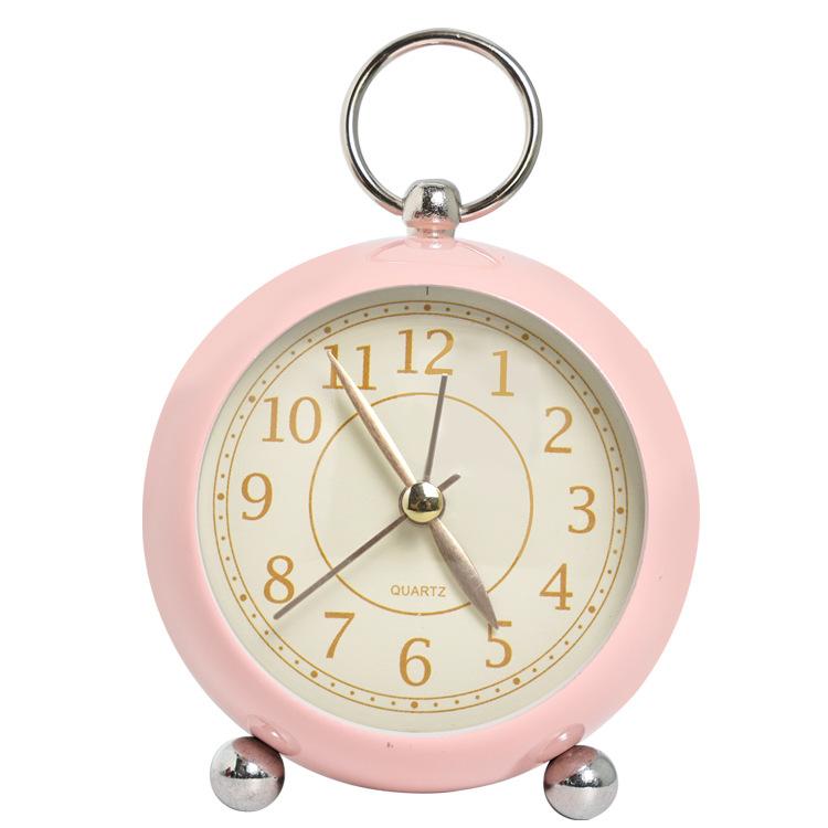 Ретро-будильник, не тикающий, бесшумный, прикроватные часы, простые, громкие, настольные часы с подсветкой для крепко спящих людей