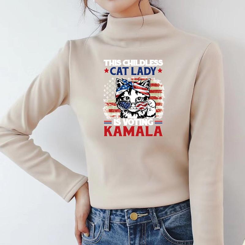Cat Lady For American Heat Transfer Hoodies Термопресс Аппликация Diy Одежда Наклейки Parches Ropa Футболки Термонашивки