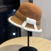 Korean Style Color Matching Autumn and Winter New Hats for Women Fashionable Mom Fisherman Hats Winter Versatile Basin Hats Trendy Warm Bucket Hats