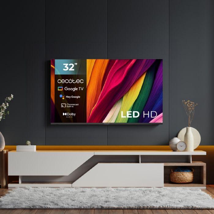 32 Inch LED TV - CECOTEC - Series A4 ALH40032S - Google TV - Dolby Audio - HDR10