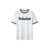 Timberland Футболка с круглым вырезом и буквенным принтом, повседневная, дышащая, с коротким рукавом, мужская, белая A6RKS-W92