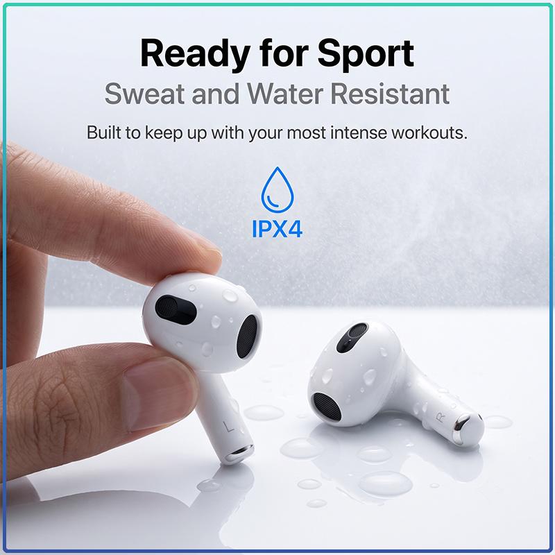 Apple Беспроводные наушники AirPods 3 360° Объемный Пространственный Звук Сенсорное Управление Автоматическое Сопряжение HD Чистый Звонок Легкие Спортивные Bluetooth-Наушники