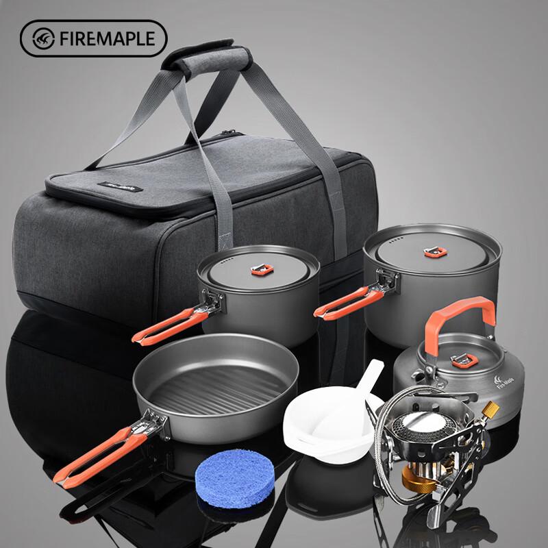 FIRE-MAPLE Wildfire Feast 4 Набор из 4 предметов: походная плитка и посуда