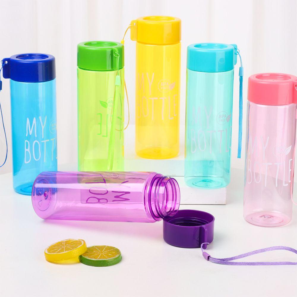 500 мл Мужчины Женщины Пластиковый Большой Емкости Питьевой Стакан Спортивная Бутылка для Воды Прозрачный Стакан для Кофе Сока