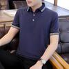 Мужская деловая рубашка поло Футболка Мужская повседневная рубашка поло с коротким рукавом