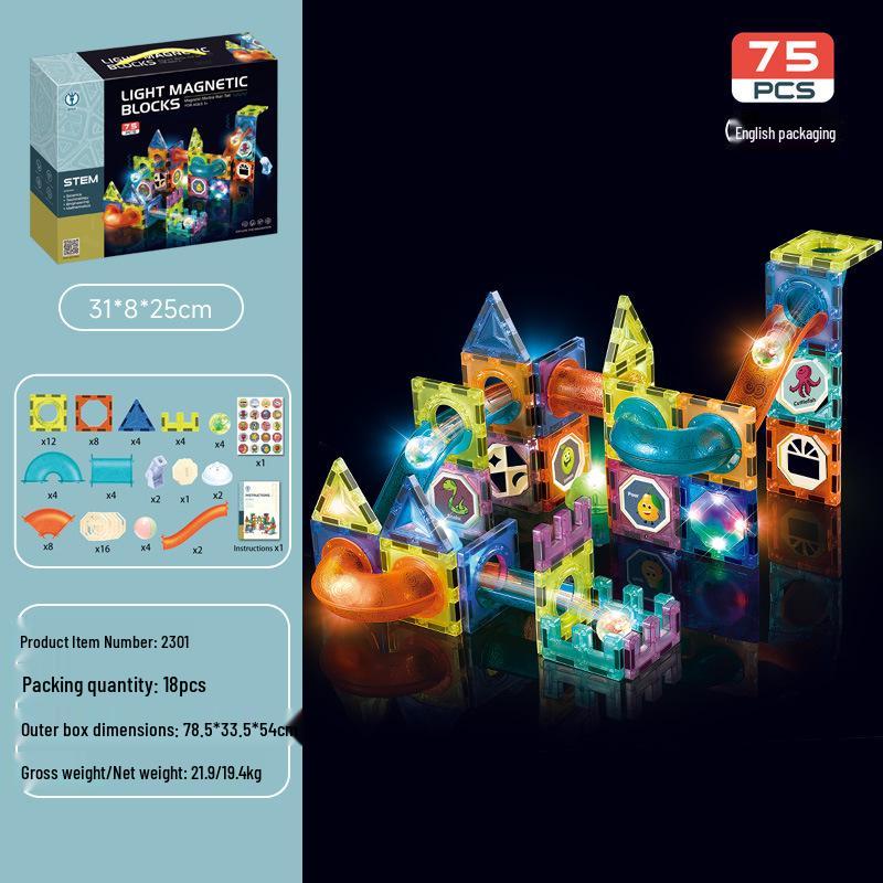 Магнитные шариковые строительные блоки Diger Pipeline: Красочный развивающий набор игрушек для детей