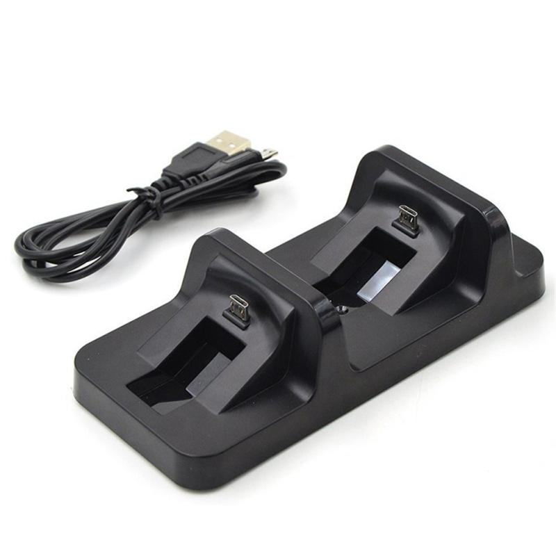 Двойной контроллер, основание для зарядного устройства, выдвижной кронштейн для хранения игровых дисков, ручка, зарядное устройство, совместимое для Ps4