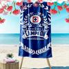 Пляжное полотенце с принтом Cruz Azul, Большое, Мягкое, Быстросохнущее, для Пляжа, Кемпинга, Плавания