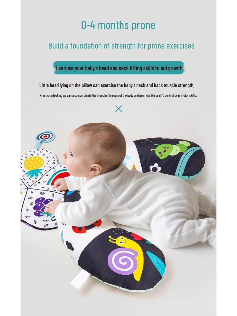 Детская U-образная подушка для лежания на животе и тренировки подъема головы