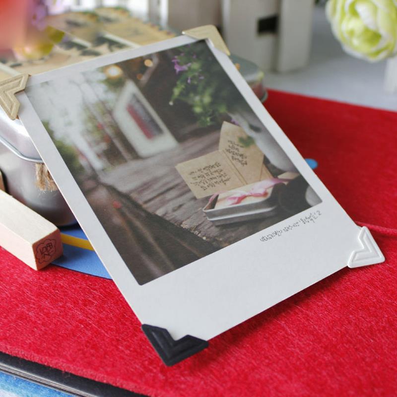 120 Pcs/Lot 5 Sheets DIY Vintage Corner Kraft Paper Stickers For Photo Album Frame Decoration Scrapbooking Picture Protect Decor