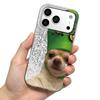 Чехол для iphone 18 Pro Max XR Air 17 Pro 16 Plus 12 15 XS Max 14 11 13 Серебристый Блеск Трескающийся Фон Собака в Зеленой Обуви Шляпе