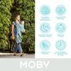 Baby Wrap Carrier, Soft and Adjustable for newborns weighing between 8 and 30 lbs