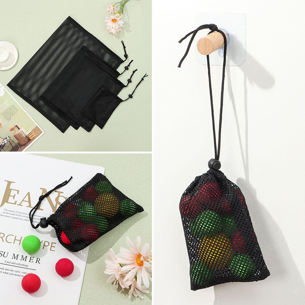 Durable Multi Purpose Nylon Laundry Bag Storage Bag Stuff Sack Mesh Drawstring Bag