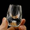 1/2/4/6pcs Luxury Crystal Glass Vodka Sake Shochu Bar Liqueur Gold Foil Glass Tea Cup Gift Hard Liquor Wine Glasses 15ml