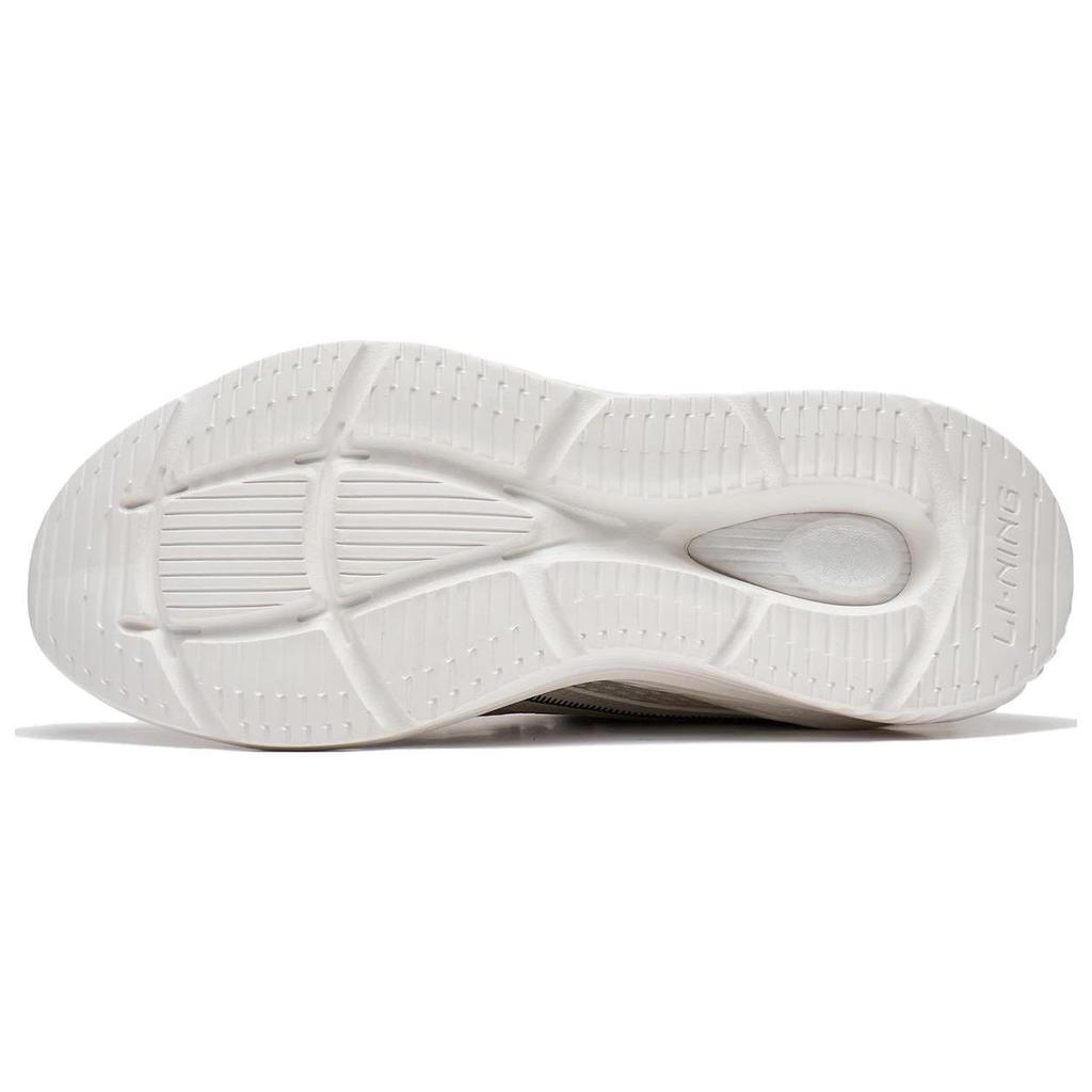 Li Ning Qing You Fabric Synthetic Leather Non-Slip Wear-Resistant Low-Top Sports Casual Shoes Men Sneakers Gray Green AGLT057-4