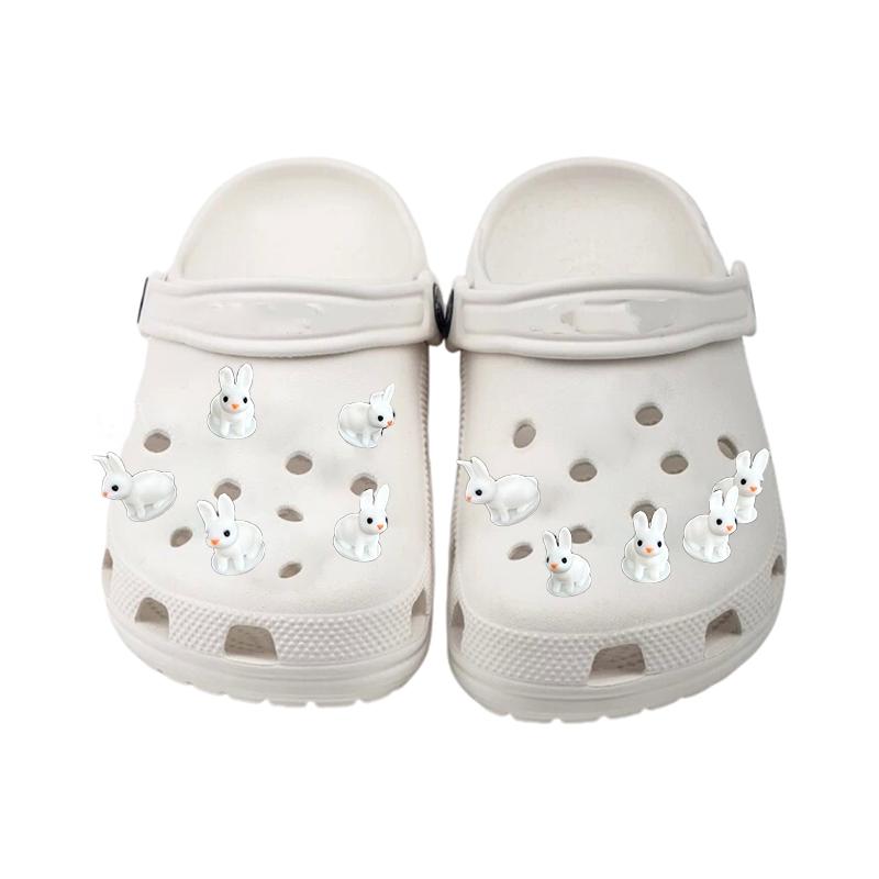 1/3/5 шт. Милые подвески-кролики для обуви, Прекрасные мини-пряжки-кролики, Декор для пляжных шлепанцев, Аксессуары для DIY-сандалий