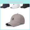 Leather Label R Mens Baseball Cap Quick Dry Sun Protect Fashion Outdoor Casual