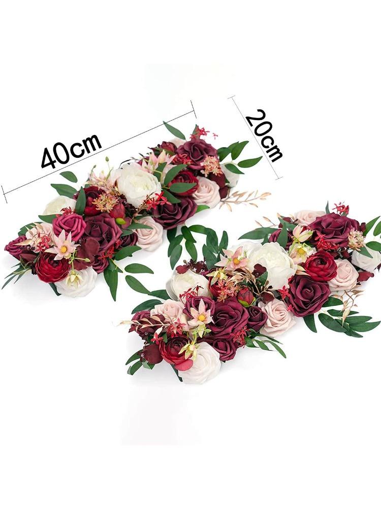 2 шт. искусственные арочные цветы пенопластовые цветы шелковые цветы свадебная арка цветочные композиции для свадебной церемонии фон украшение стола для приема