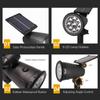 9 LEDs Solar Spotlights, Outdoor IP65 Waterproof, Spot Lights, Brightness Adjustable for Garden Backyard Driveway Patio Decor