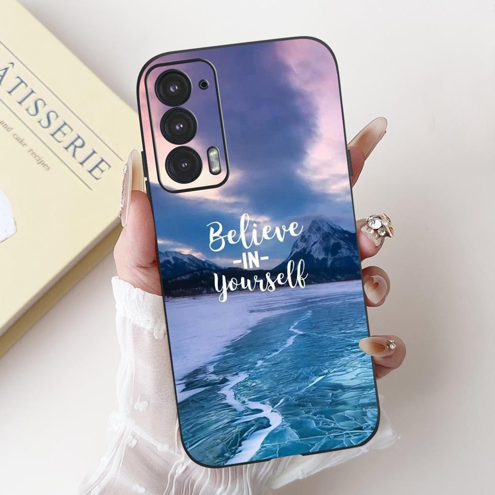 Для телефона Edge 20 20Pro 20Lite Чехол Для Motorola Edge 20 Pro Чехол Силиконовый Роскошный Модный Любовь Милый Кот Девушка Забавный Крутой Расписной