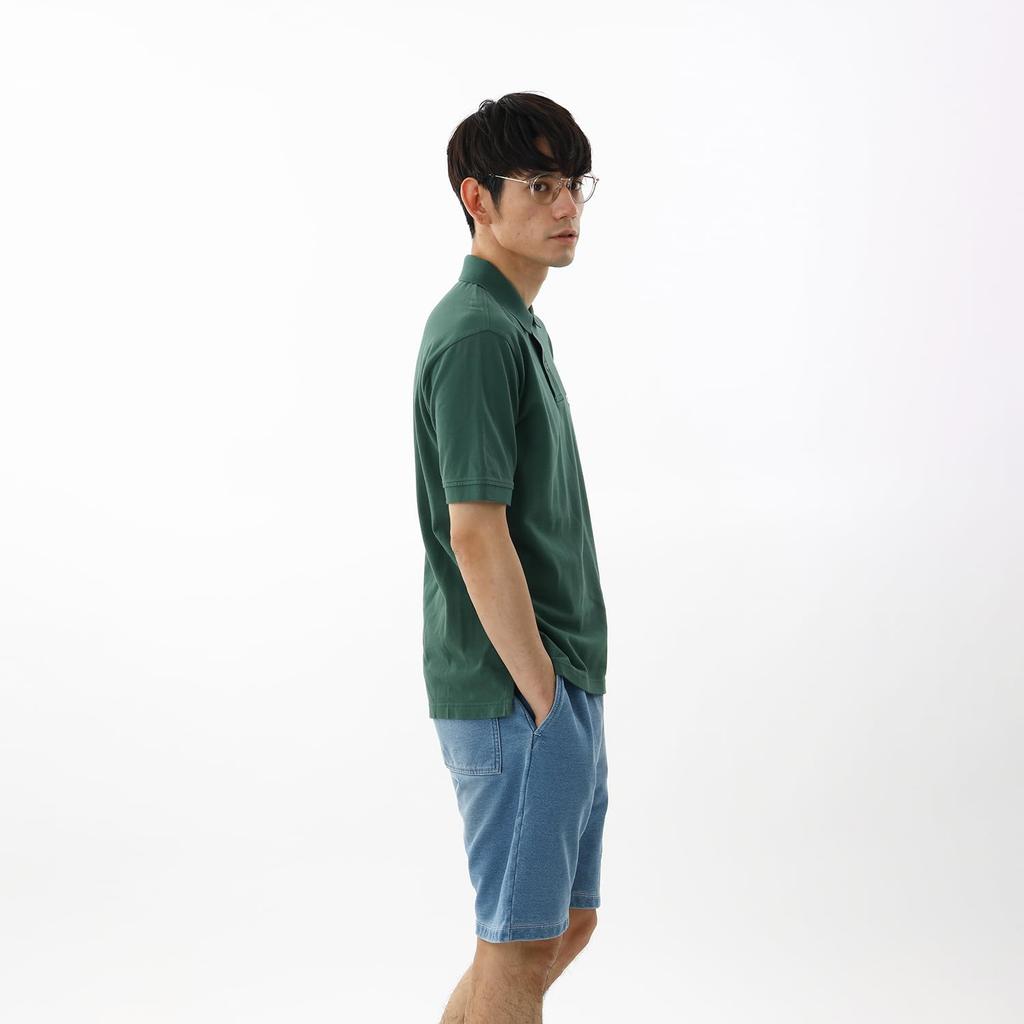 Champion Поло Шорты Одноточечное Поло с коротким рукавом Мосс 2XL Футболка, Рукав, 100% Хлопок, Вышитый, Логотип, Футболка, Базовый, C3-Z358Z, Мужской, Зеленый,