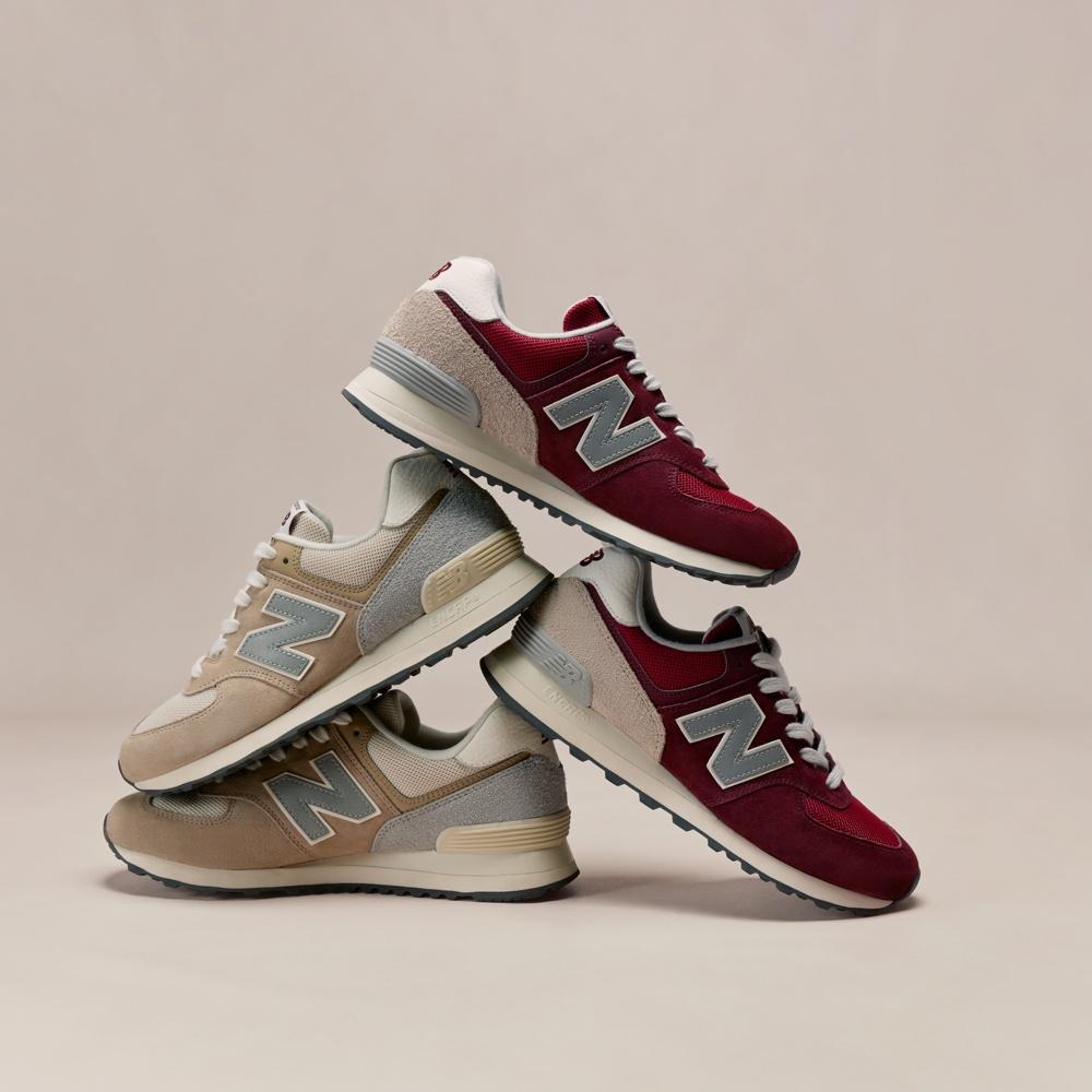 New Balance 574 Lunar New Year - Classic Crimson Unisex Sneakers Red Mindful-Grey Silver-Metallic U574LR2
