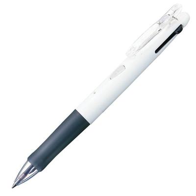 Шариковая ручка Zebra 10, 2 цвета, с клипсой G2C, белая, шт., B-B2A3-W