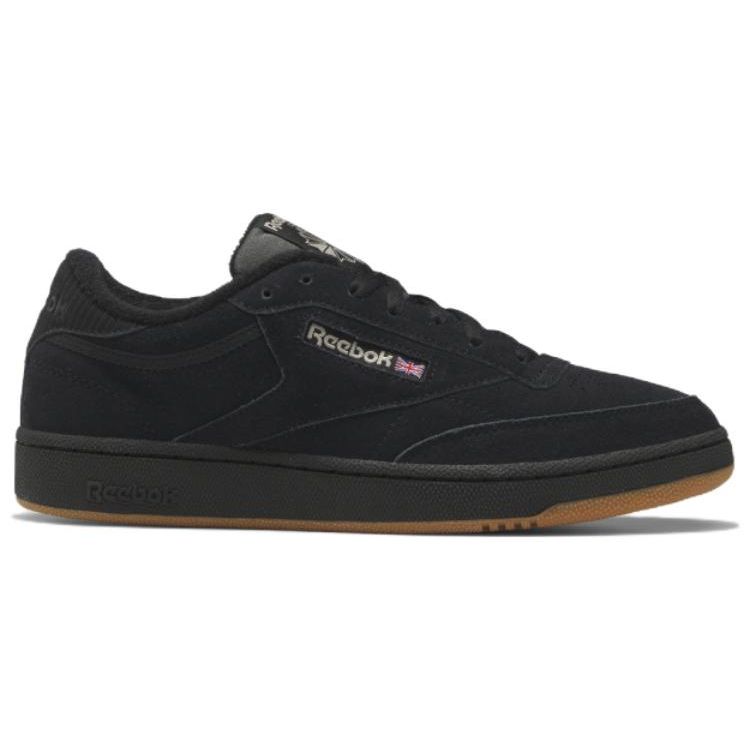 Reebok Club C 85 Comfortable Versatile Low-Top Sneakers Unisex Sneakers Black IF9920