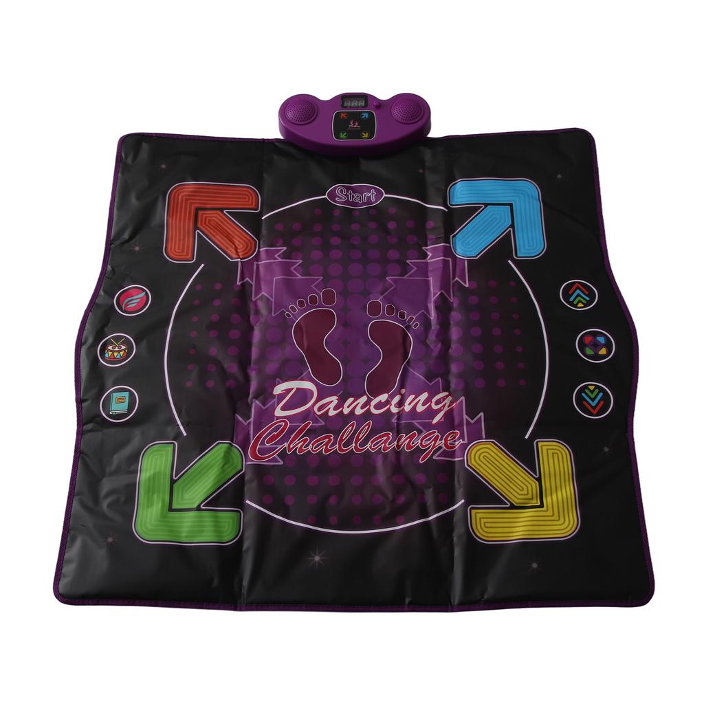Танцевальный коврик для детей, электронный коврик, игрушка, 4 игровых режима, регулируемый, встроенный музыкальный танцевальный подарок, не светится